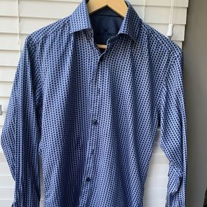BERTIGO BUTTON DOWN long sleeve men shirt size S